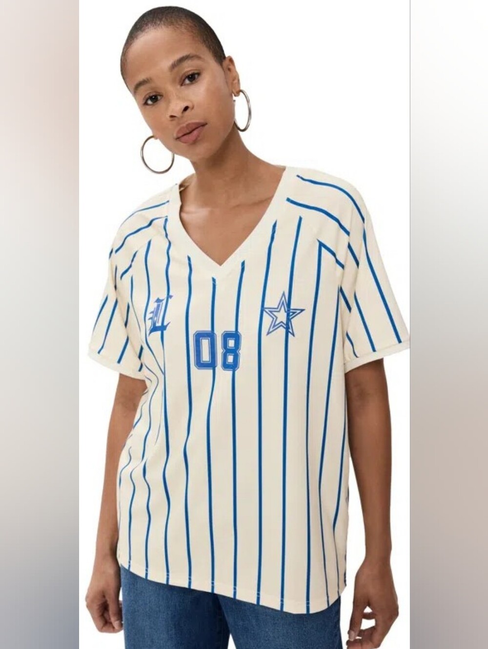 NEW Lioness Spectate Striped Jersey Top